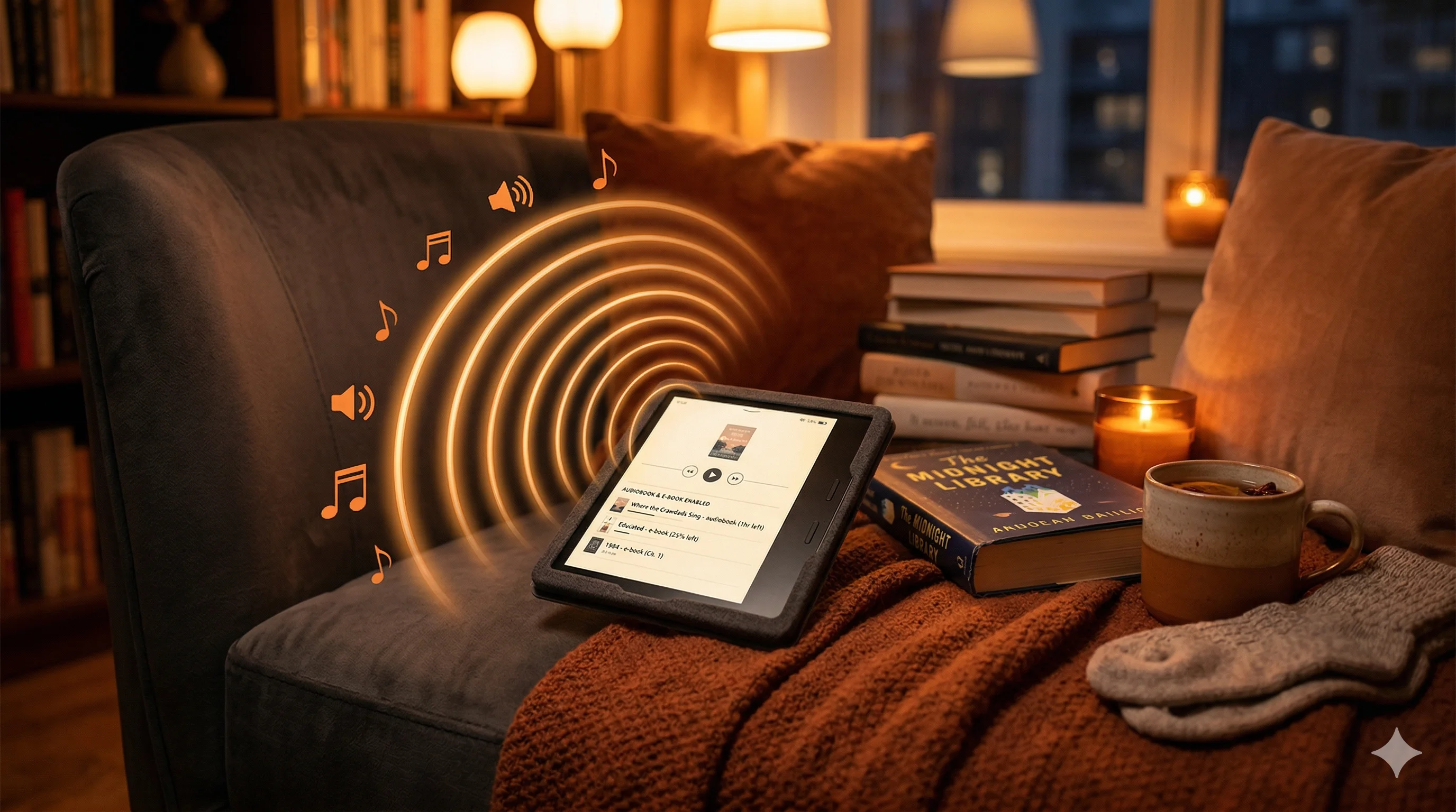 Kindle text to speech — read any Kindle book aloud with highlight tracking
